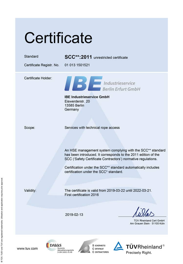 SCC**:2011 Zertifikat (English)